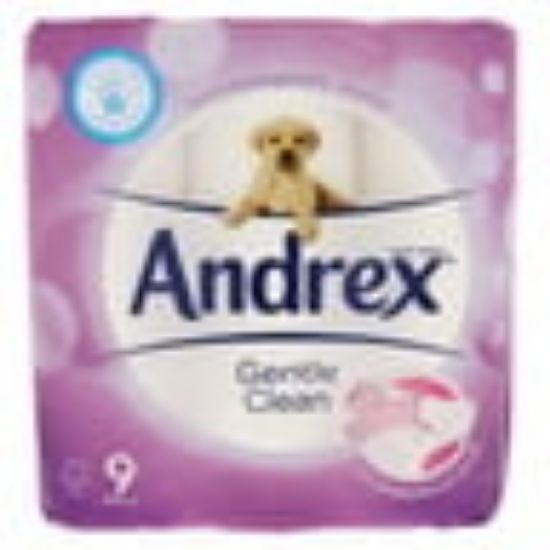 Picture of Andrex Puppies Gentle Clean 9 Rolls