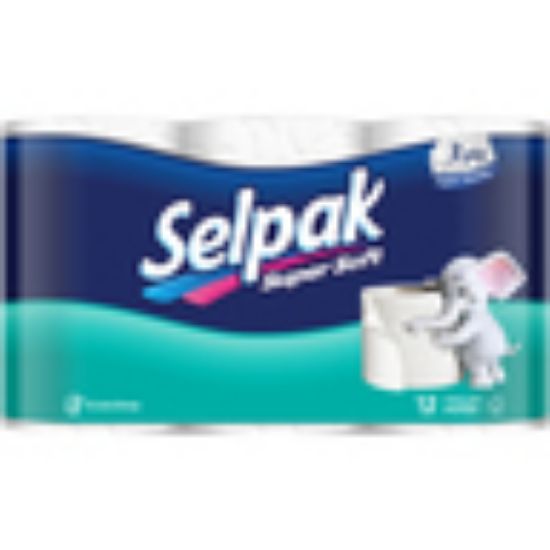 Picture of Selpak Super Soft Toilet Paper 3ply 12 Rolls