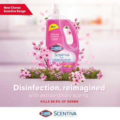 Picture of Clorox Scentiva Japanese Spring Blossom Multipurpose Disinfectant Floor Cleaner 1.5 Litres