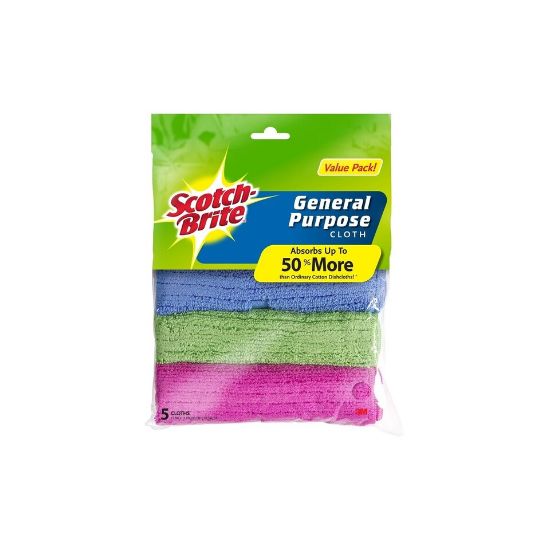 Picture of Scotch Brite Microfiber General Purpose Cloth 5pcs