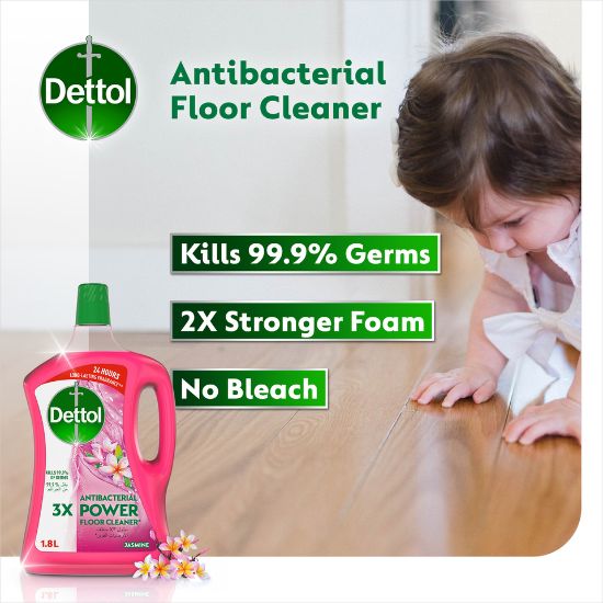 Picture of Dettol Jasmine Antibacterial Power Floor Cleaner 1.8Litre