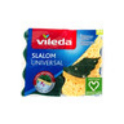 Picture of Vileda Slalom Universal Medium Foam Dishwashing Sponge Scourer 2 pcs