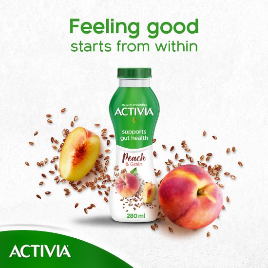 Picture of Activia Yoghurt Go Drinkable Peach & Grains 280ml(N)