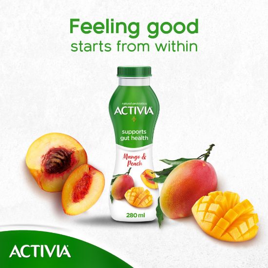 Picture of Activia Go Drinkable Yoghurt Peach & Mango 280ml(N)