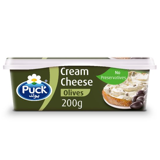 Picture of Puck Cream Cheese Olives Spread 200g