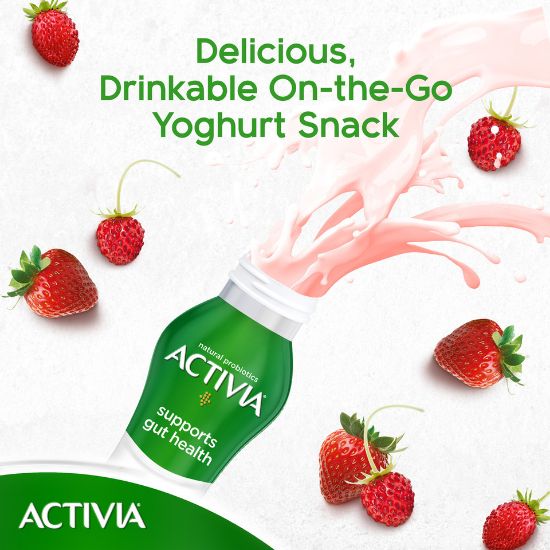 Picture of Activia Go Drinkable Yoghurt Strawberry & Wild Strawberry 280ml(N)