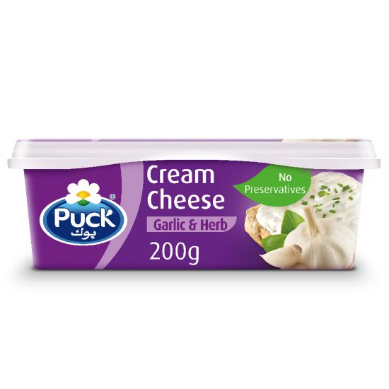 Picture of Puck Cream Cheese Garlic & Herbs Spread 200g