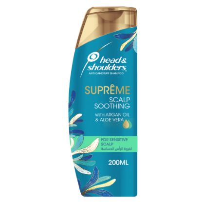 Picture of Head & Shoulders Supreme Anti-Dandruff Shampoo with Argan Oil and Aloe Vera for Sensitive Scalp Soothing 200ml