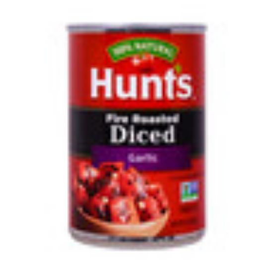 Picture of Hunts Fire Roasted Diced Tomatoes with Garlic 411g(N)