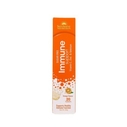 Picture of Sunshine Nutrition Immune Support Orange Flavour Effervescent 20 Tablets