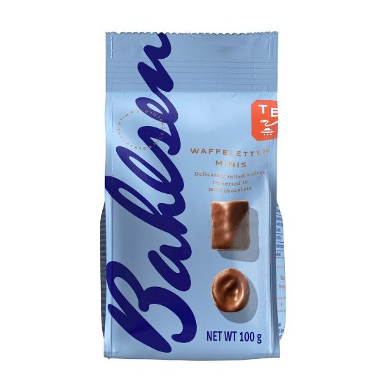 Picture of Bahlsen Waffle Mini Milk Choco Wafer Rolls 100g