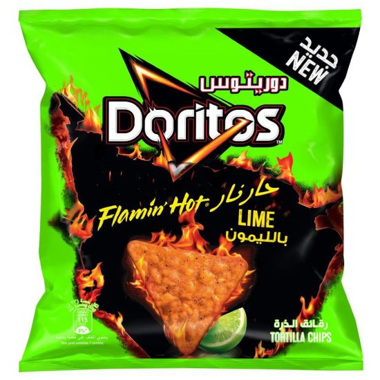 Picture of Doritos Flamin Hot Lime Tortilla Chips 23 g