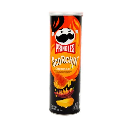 Picture of Pringles Scorchin Cheddar Potato Crisp 158g