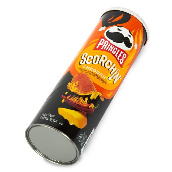 Picture of Pringles Scorchin Cheddar Potato Crisp 158g