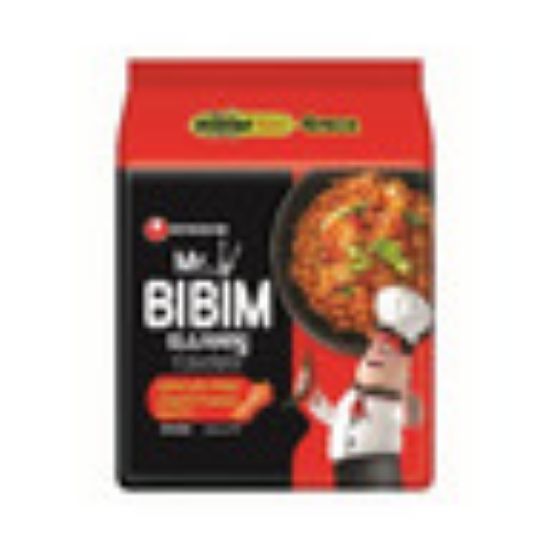 Picture of Nongshim Mr. Bibim Spicy Stir Fried Kimchi Flavour Instant Noodles 148 g(N)