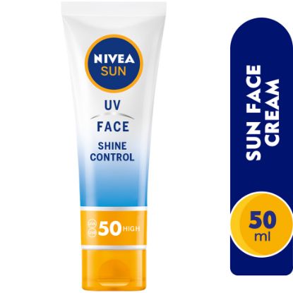 Picture of Nivea Sun UV Face SPF50 Shine Control Cream 50ml