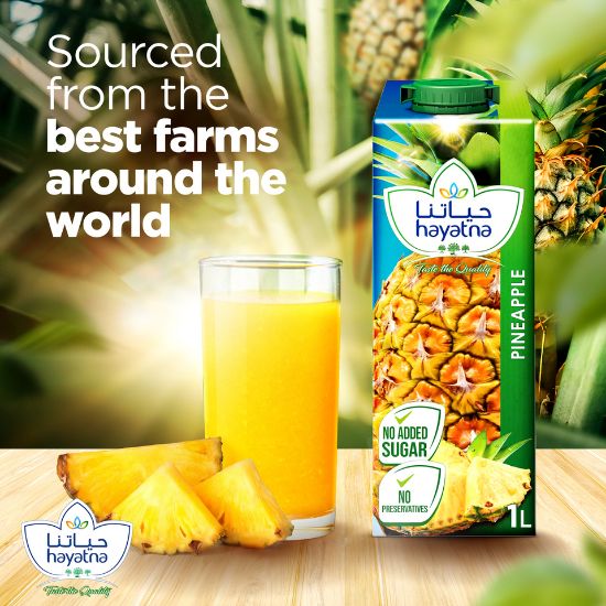 Picture of Hayatna No Added Sugar Pineapple Juice 1 Litre(N)