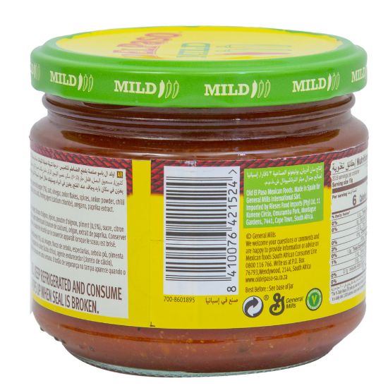 Picture of Old El Paso Chunky Salsa Dip Mild 312g(N)