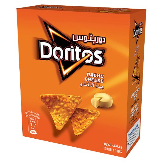 Picture of Doritos Nacho Cheese Tortilla Chips 12 x 21g