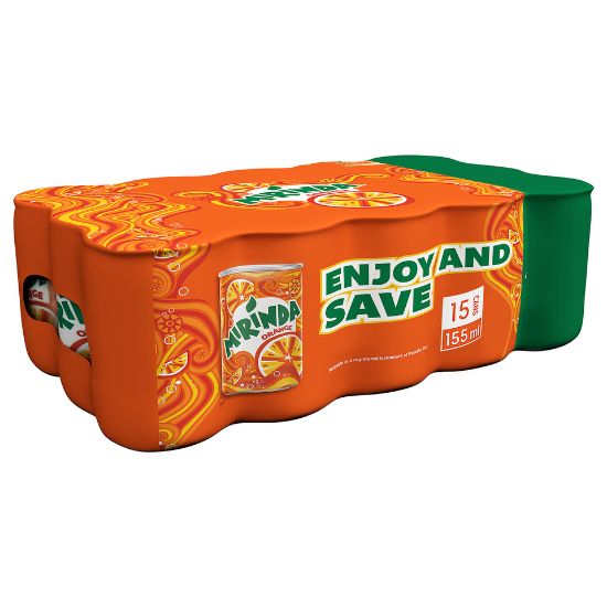 Picture of Mirinda Orange Carbonated Soft Drink Cans 155ml(N)