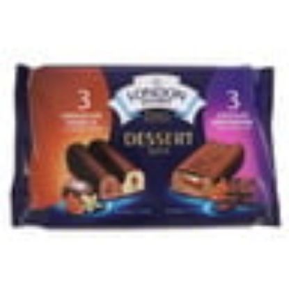 Picture of London Dairy Dessert Bars Chocolate Vanilla 3 x 75ml + Chocolate Brownie 3 x 65ml