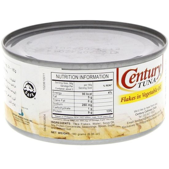 Picture of Century Tuna Flakes In Vegetable Oil 180g(N)