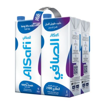 Picture of Al Safi UHT Milk Full Fat 4 x 1Litre(N)