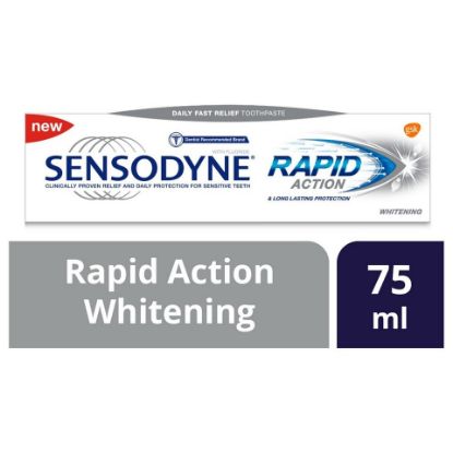 Picture of Sensodyne Rapid Action Whitening Toothpaste 75ml