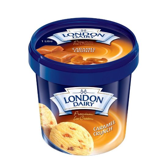 Picture of London Dairy Caramel Crunch Ice Cream 1Litre