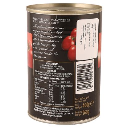 Picture of Napolina Peeled Plum Tomatoes in Rich Tomato Juice 400g(N)