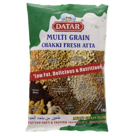 Picture of Datar Multi Grain Chakki Fresh Atta 1 Kg(N)