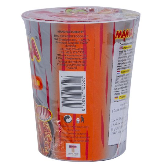 Picture of Mama Shrimp Tom Yum Flavour Cup Noodles 70g(N)