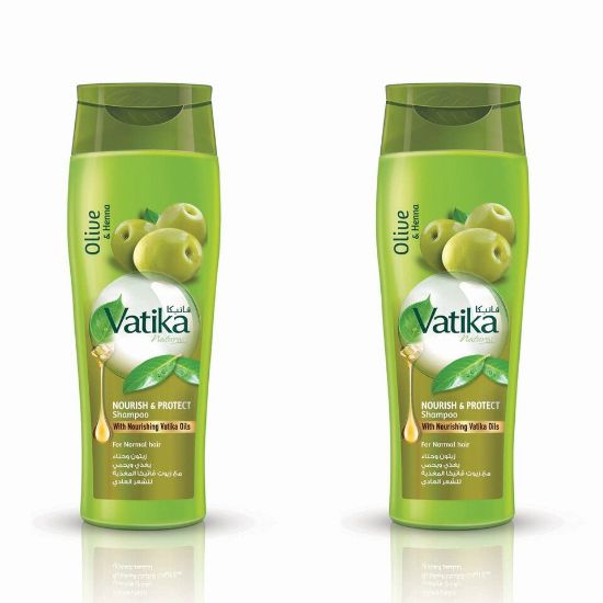 Picture of Vatika Olive And Henna Nourish And Protect Shampoo 2 x 400ml