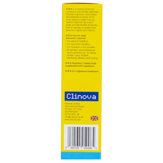 Picture of Clinova ORS Hydration Tablets Lemon Flavour 24pcs