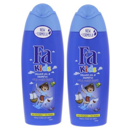 Picture of Fa Kids Shower Gel & Shampoo For Boys Wild Ocean Scent 2 x 250ml