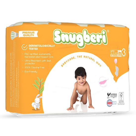 Picture of Snugberi Baby Diaper Size 3, Medium 6-9kg 28pcs