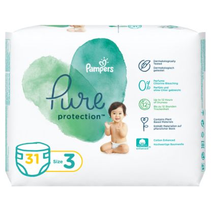 Picture of Pampers Pure Protection Diapers Size 3 6-10kg 31pcs