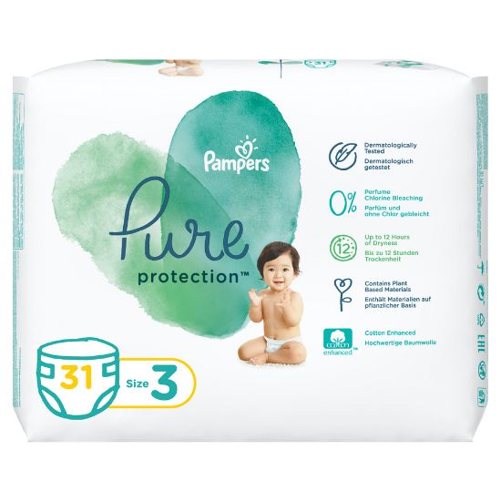 Picture of Pampers Pure Protection Diapers Size 3 6-10kg 31pcs