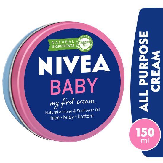 Picture of Nivea Baby Natural Almond And Sunflower Oil Cream 150ml