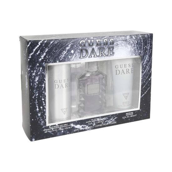 Picture of Guess Dare Set For Men, 100 ml Eau De Toilette, 200 ml Shower Gel, 226 ml Body Spray