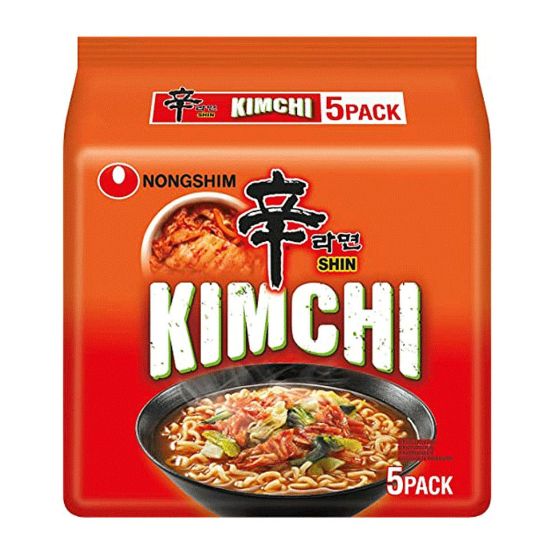 Picture of Nongshim Kimchi Ramyun Noodle Soup 5 x 120g(N)