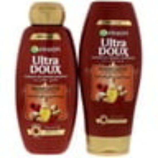 Picture of Garnier Ultra Doux Healing Castor & Almond Oil Shampoo 400ml + Conditioner 400ml