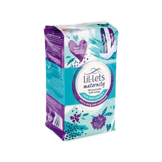 Picture of Lil Lets Maternity Maxi Pads With Wings 10 pcs