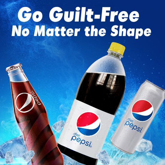 Picture of Pepsi Diet Carbonated Soft Drink 500 ml(N)