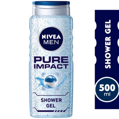 Picture of Nivea Shower Gel Pure Impact For Men 500 ml