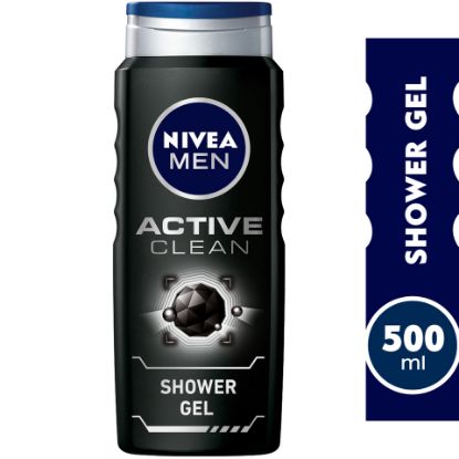 Picture of Nivea Active Charcoal Shower Gel for Men 500ml