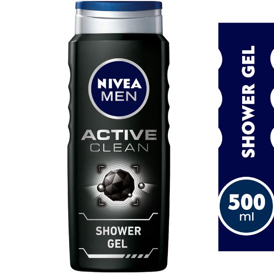 Picture of Nivea Active Charcoal Shower Gel for Men 500ml