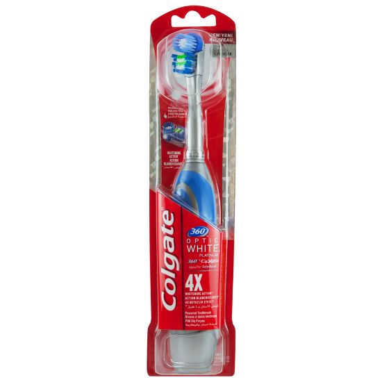 Picture of Colgate Powered Toothbrush 360 Optic White Platinum Soft Assorted 1pc