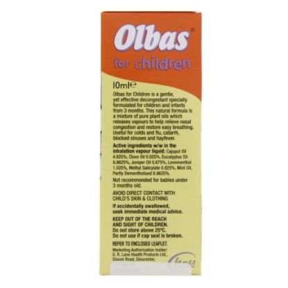 Picture of Olbas Children Inhalant Decongestant Oil 10ml