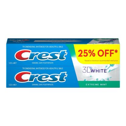 Picture of Crest Toothpaste 3D White Extreme Mint 2 x 125ml